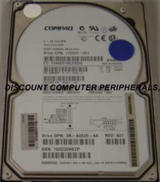 COMPAQ 175552-001 - 9.2GB 3.5IN 7200RPM SCSI SCA 80PIN LP IN TRA