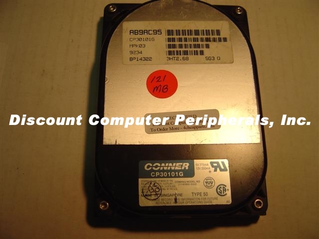 CONNER CP30101G - 121MB 3.5IN IDE - Call or Email for Quote.