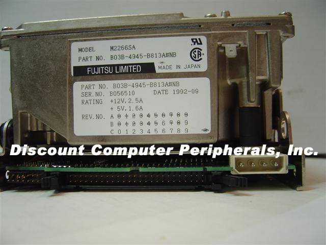 FUJITSU M2266SA - 1GB 3600RPM 50pin SCSI 50pin 5.25" FH Hard
