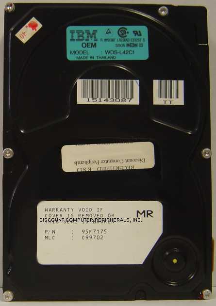 IBM WDS-L42C1 - 42MB 3.5IN SCSI 50PIN 95F7175 - Call or Email fo