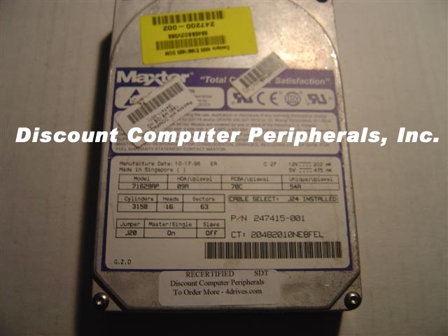 MAXTOR 71629AP - 1.6GB 3.5 LP IDE