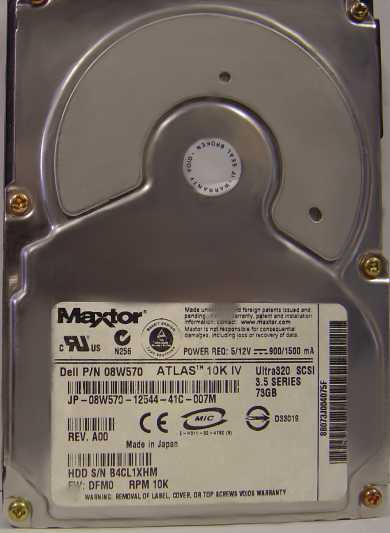 MAXTOR 8B073J0 - 73GB 10000 RPM SCSI SCA 80PIN - Call or Email f