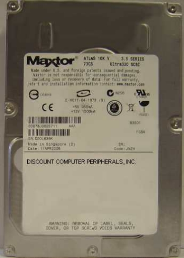 MAXTOR 8D073J0 - 73GB 10K RPM 3.5in SCSI U320 SCA 80PIN - Call o