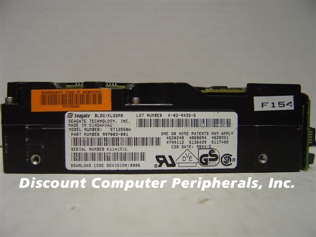SEAGATE ST12550W - 2GB 3.5IN SCSI WD 68PIN - Call or Email for Q
