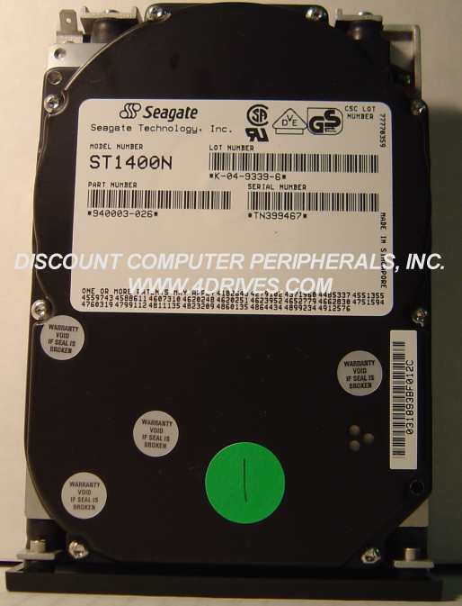 SEAGATE ST1400N - 340MB 3.5in SCSI 50PIN - 3 Day Lead Time To Sh