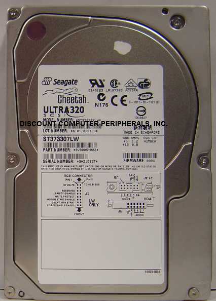 SEAGATE ST373307LW - 73GB 3.5in 10K RPM ULTRA320 SCSI 68PIN - 3