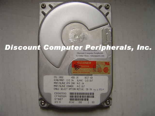SEAGATE ST3853A - 852MB 3.5IN IDE - Call or Email for Quote.