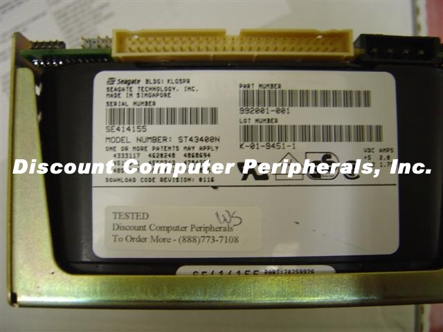 SEAGATE ST43400N - 3GB 5.25IN FH SCSI 50PIN - 3 Day Lead Time To