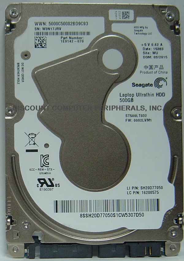 SEAGATE ST500LT032 - 500GB 5400RPM 6GPS SATA-3 uLTRATHIN 5mm 2.5