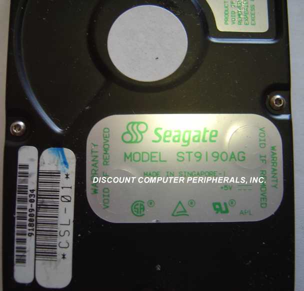 SEAGATE ST9190AG - 170MB 3600 RPM 2.5IN 12.5MM IDE NOTEBOOK DRIV