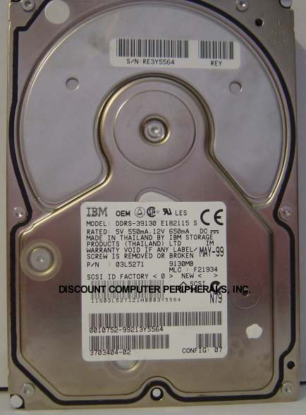 SUN 3703404-02 - 9.1GB 7200RPM 3.5IN SCSI 80PIN - Call or Email