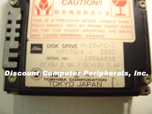 TOSHIBA MK234FC-I - 100MB 3.5IN HH IDE HDD3014 - Call or Email f