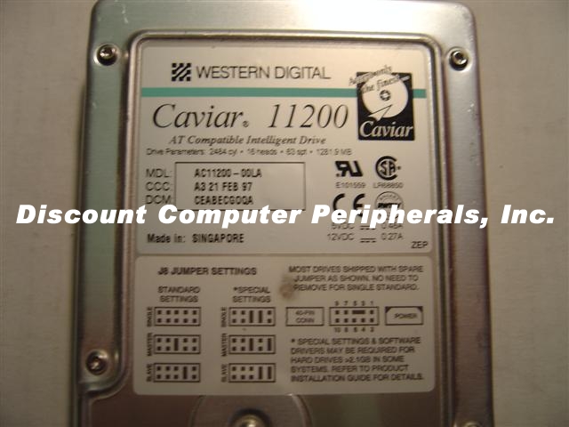 WESTERN DIGITAL AC11200 - 1.2GB 3.5IN 3H IDE CAVIAR 11200 WDAC11