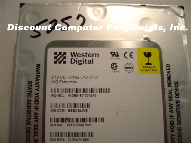 WESTERN DIGITAL WDE9180_68PIN - 9.18GB 3.5IN 3H SCSI WIDE 68PIN