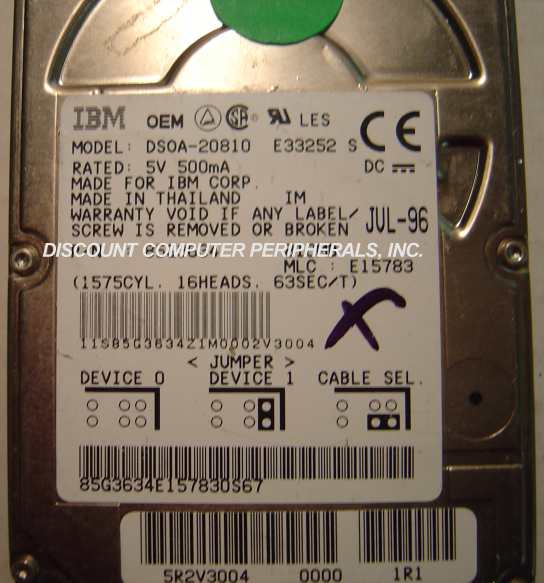 IBM DTLA-307015 15GB IDE Hard Drive Tested 67YGJ