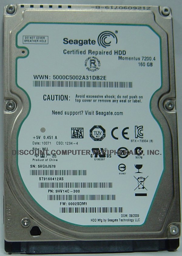 Seagate ST9160412AS
