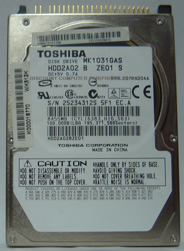 Toshiba Available at Discount Computer Peripherals, Inc. Free 