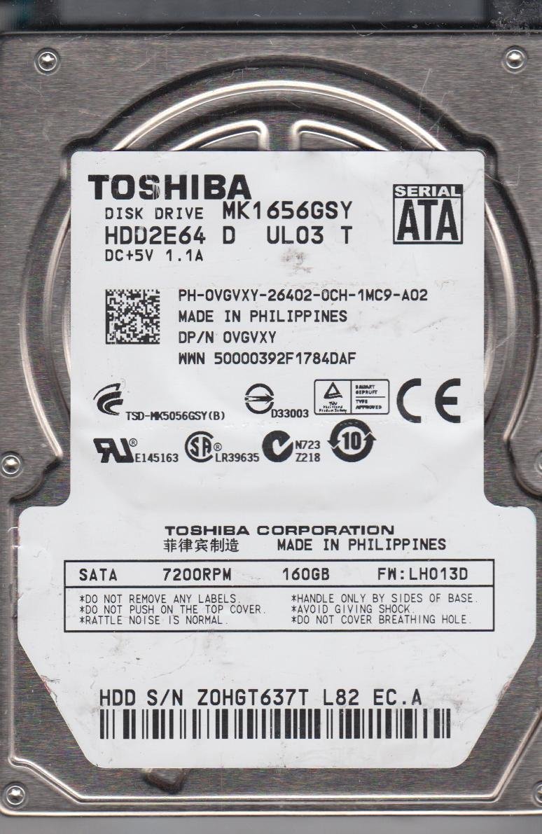 Toshiba MK1656GSY