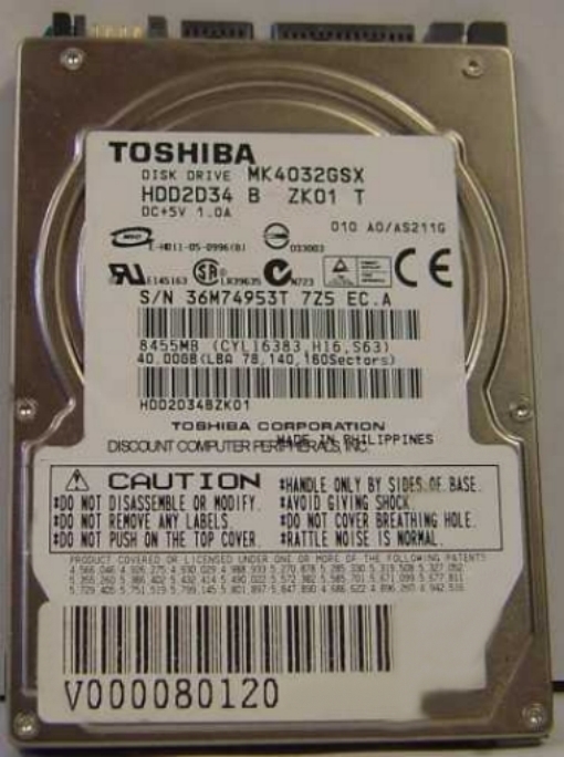 Toshiba MK4032GSX_NEW