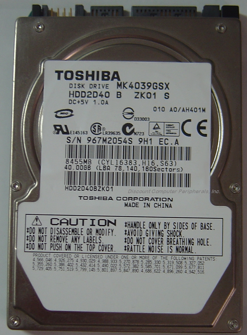 Toshiba MK4039GSX_NEW