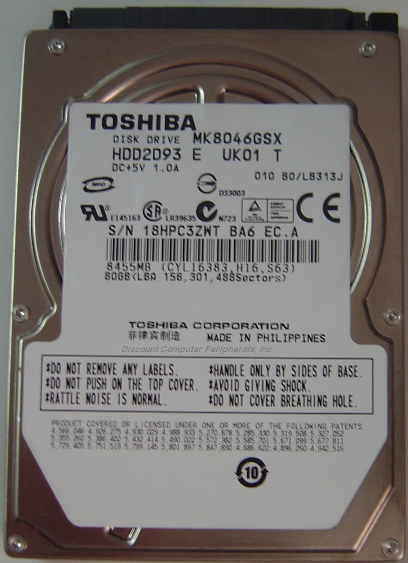 Toshiba MK8046GSX