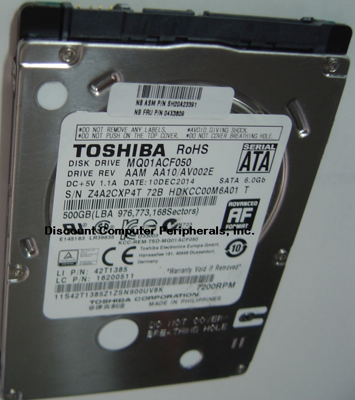 Toshiba MQ01ACF050